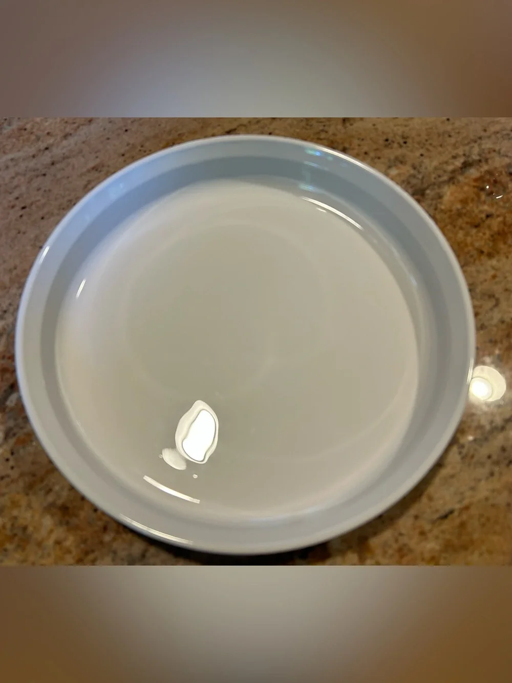Corningware French White #F-3-B Ribbed Round Open Pyroceram Glass 10” Pie Dish
